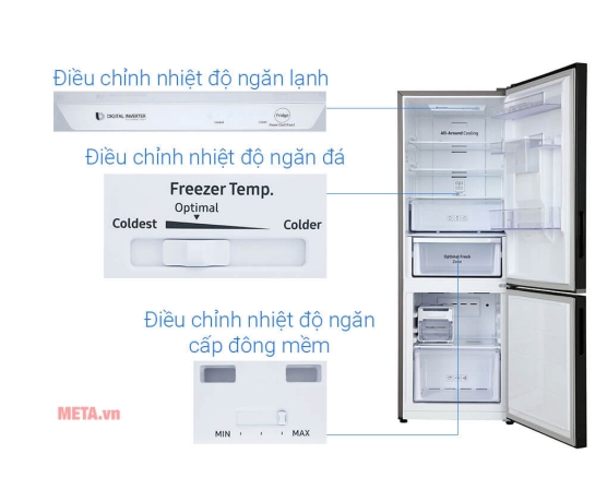 TỦ LẠNH SAMSUNG INVERTER RB30N4170BU/SV - 307 LÍT
