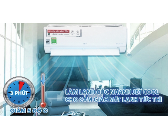 MÁY LẠNH LG INVERTER 1.5 HP V13ENH